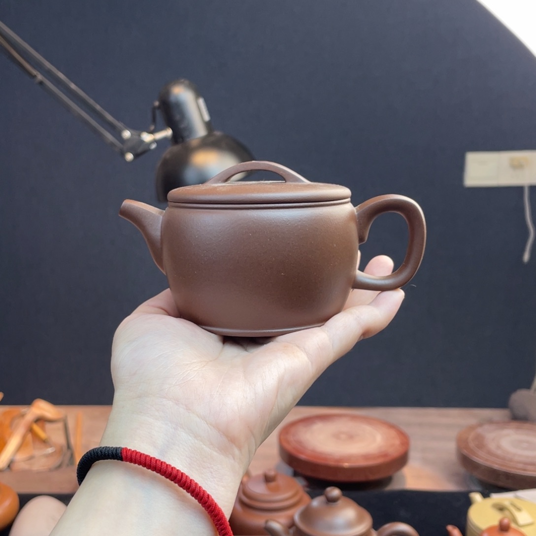 茶壶紫砂半手工底槽清汉瓦200cc
