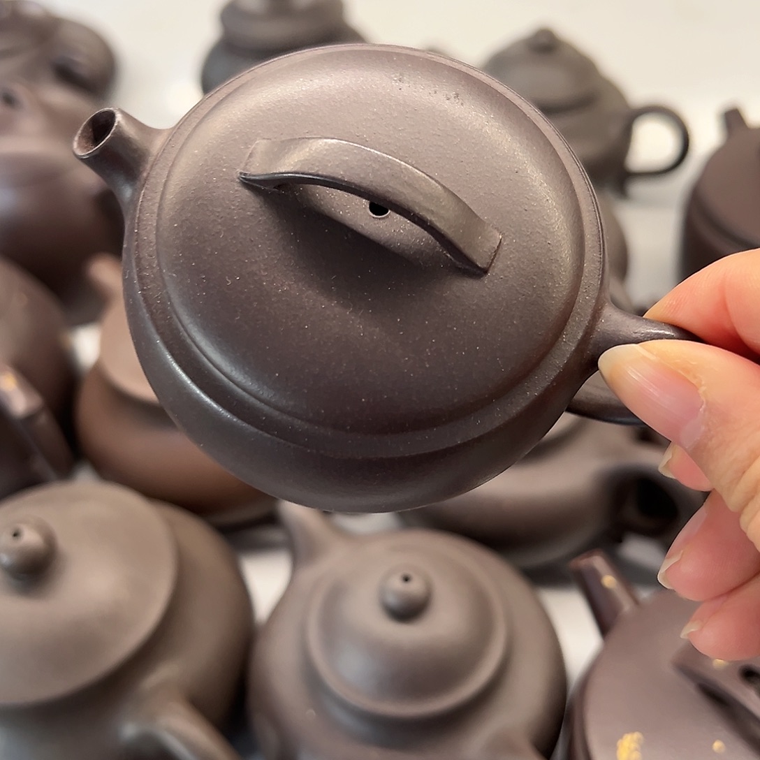 紫砂茶壶黄龙山原矿天青100