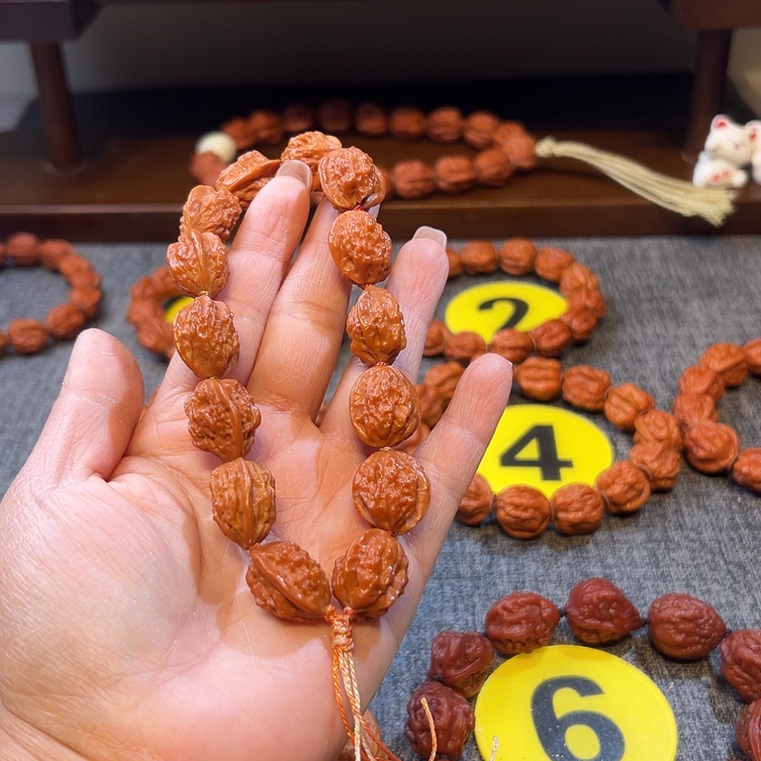 元***宝文玩核桃手串小金蟾