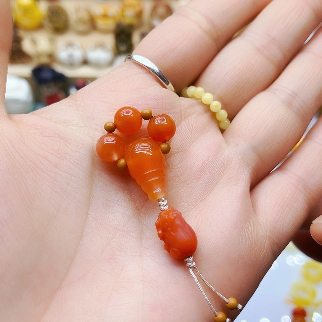 紫金鼠手串手工打磨配饰