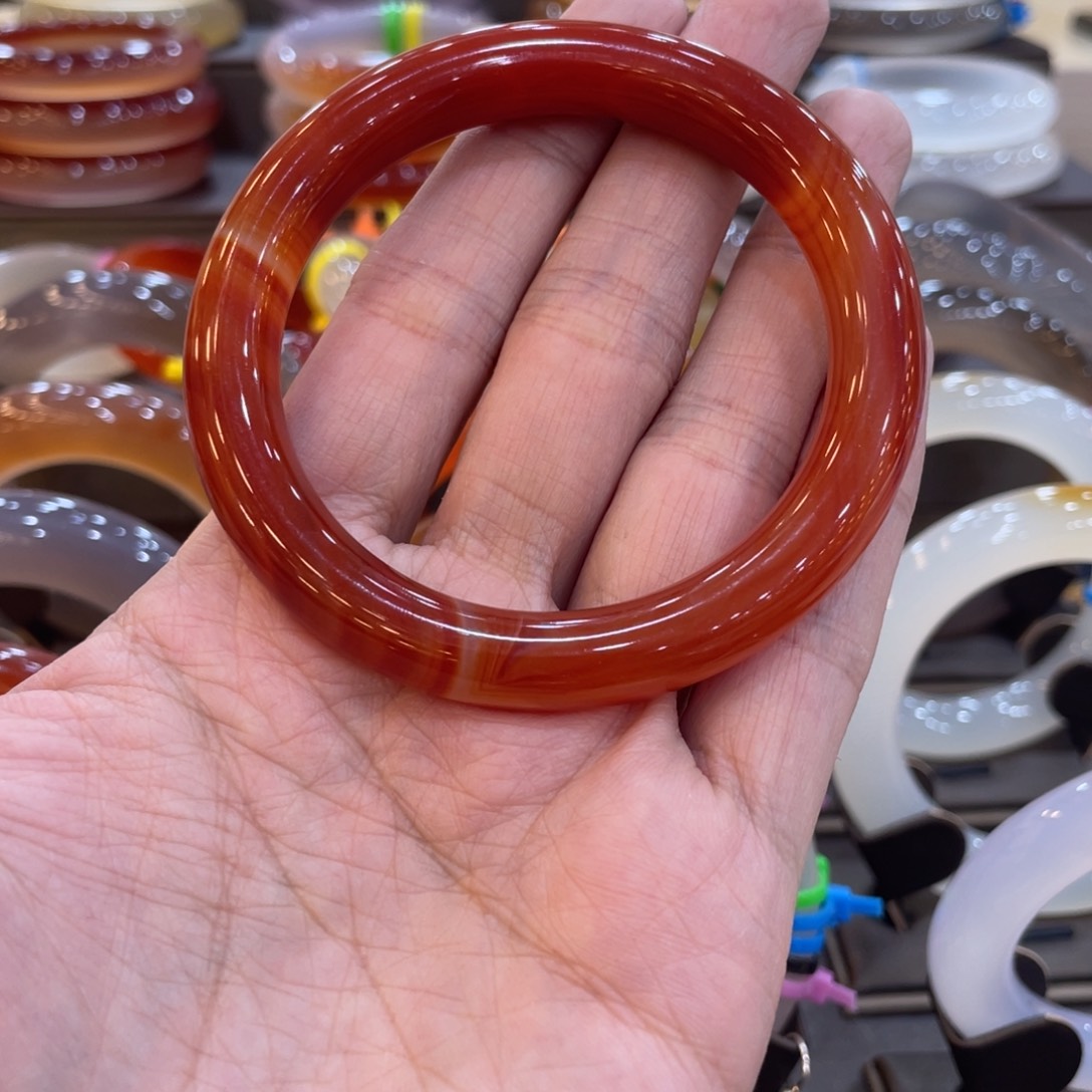 玛瑙/玉髓手镯未镶嵌锦*