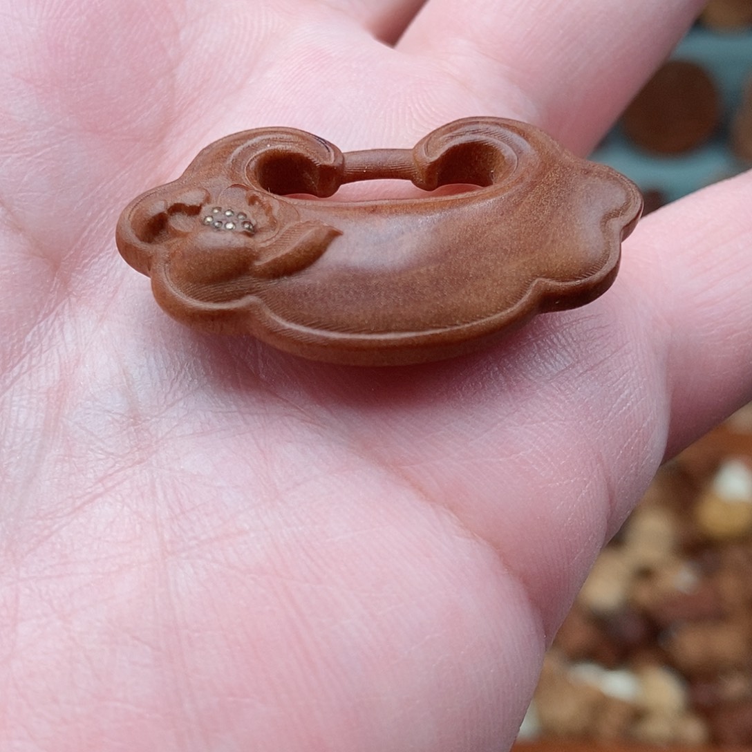 檀香木无事牌6**9微瑕福利