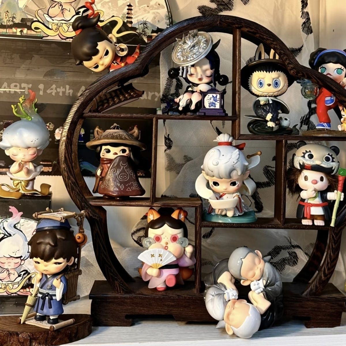 （帮拆）无双镇十四周年手办盲盒可爱公仔书桌面摆件礼物