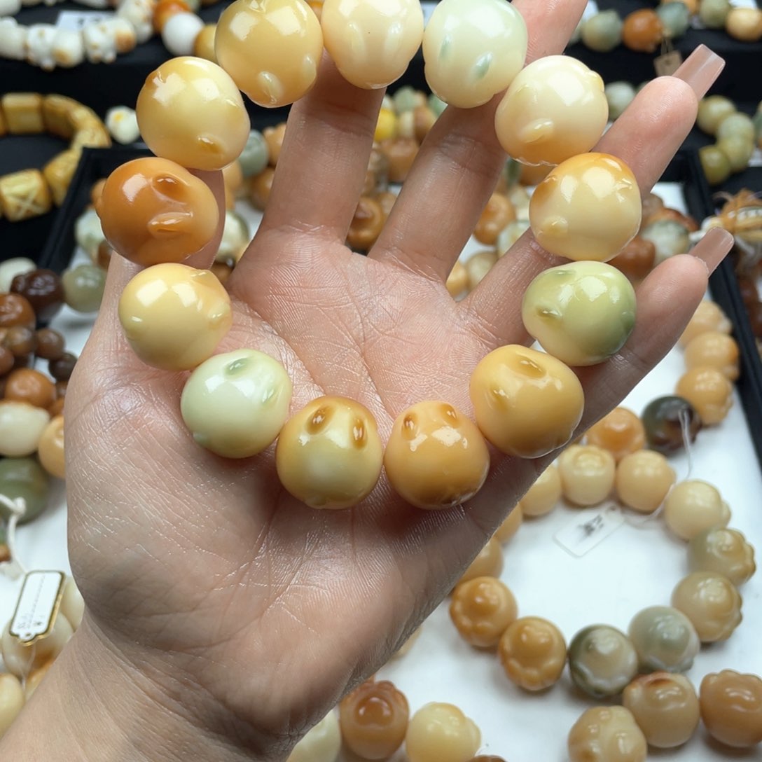 白玉菩提手串干磨23