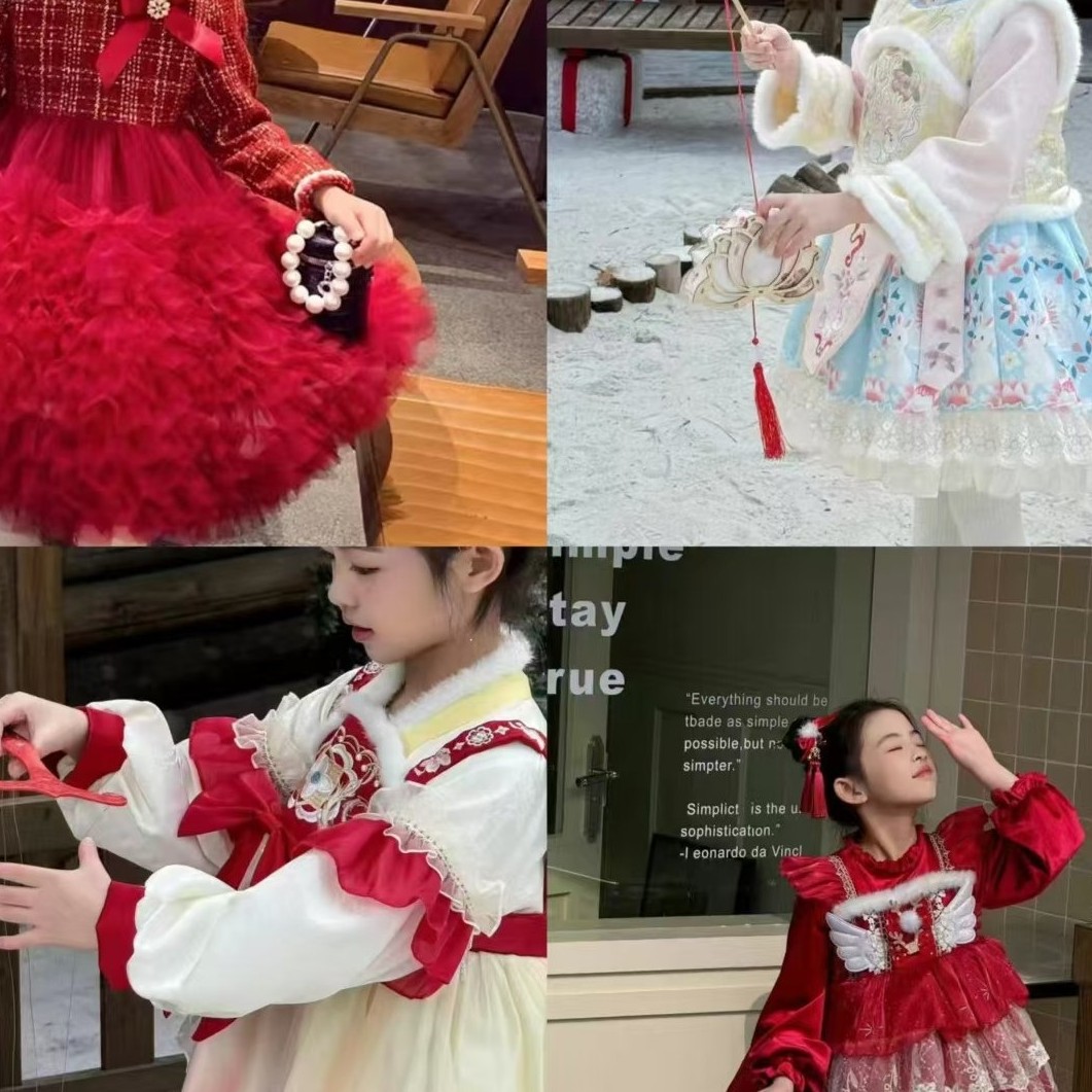 听号下单时尚款女童公主连衣裙连衣裙蓬蓬纱裙洋气