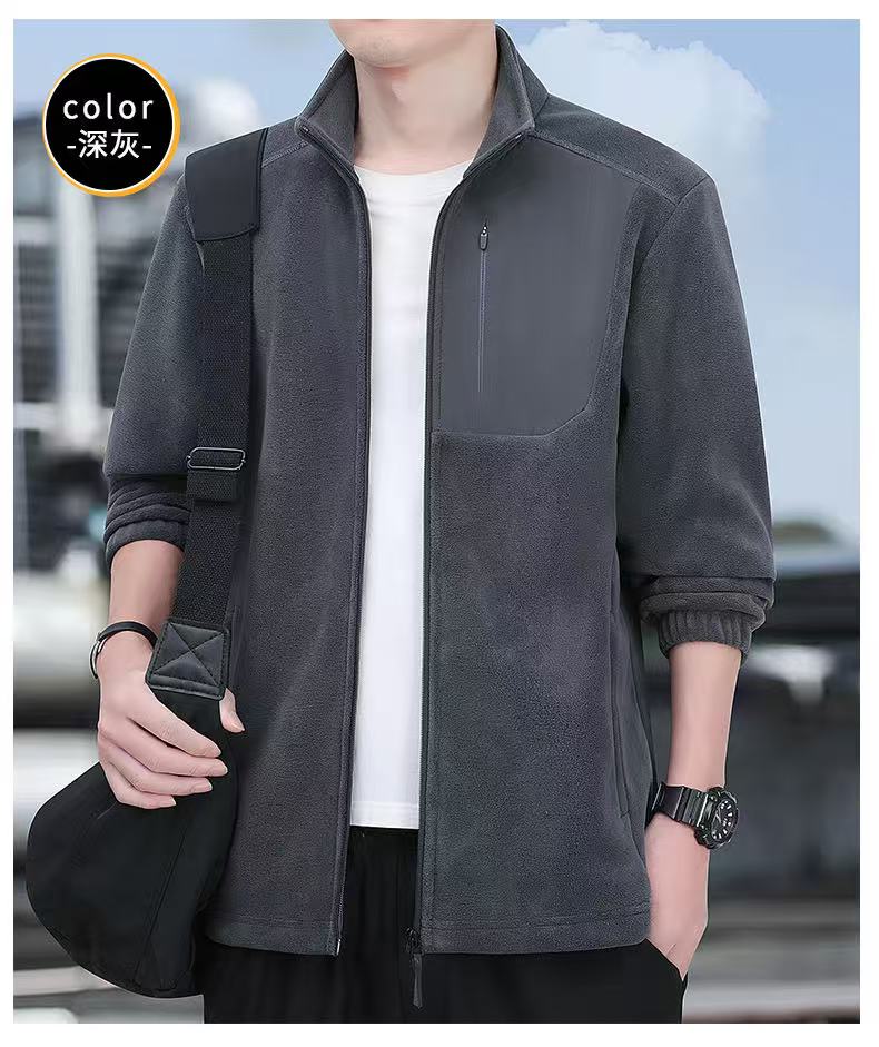 81688-KELEGR 户外重磅百搭常规保暖卫衣抓绒衣上衣时尚