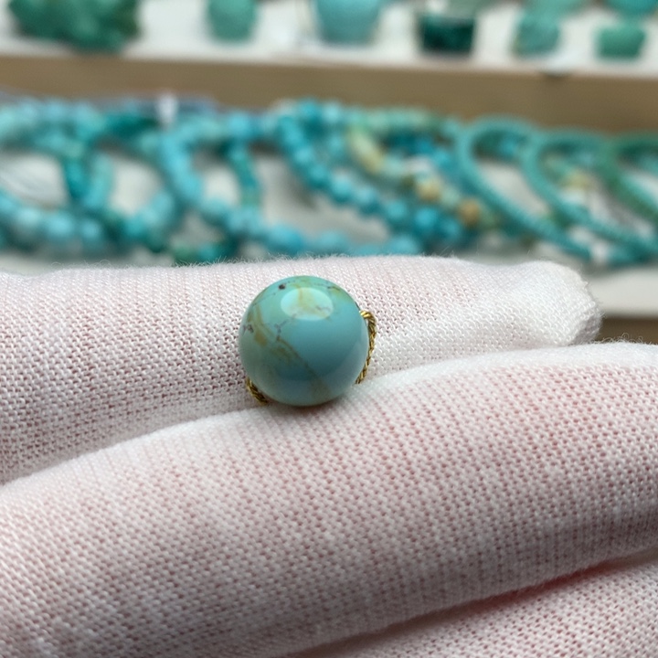 绿松石未镶嵌珠宝奇石10.4mm