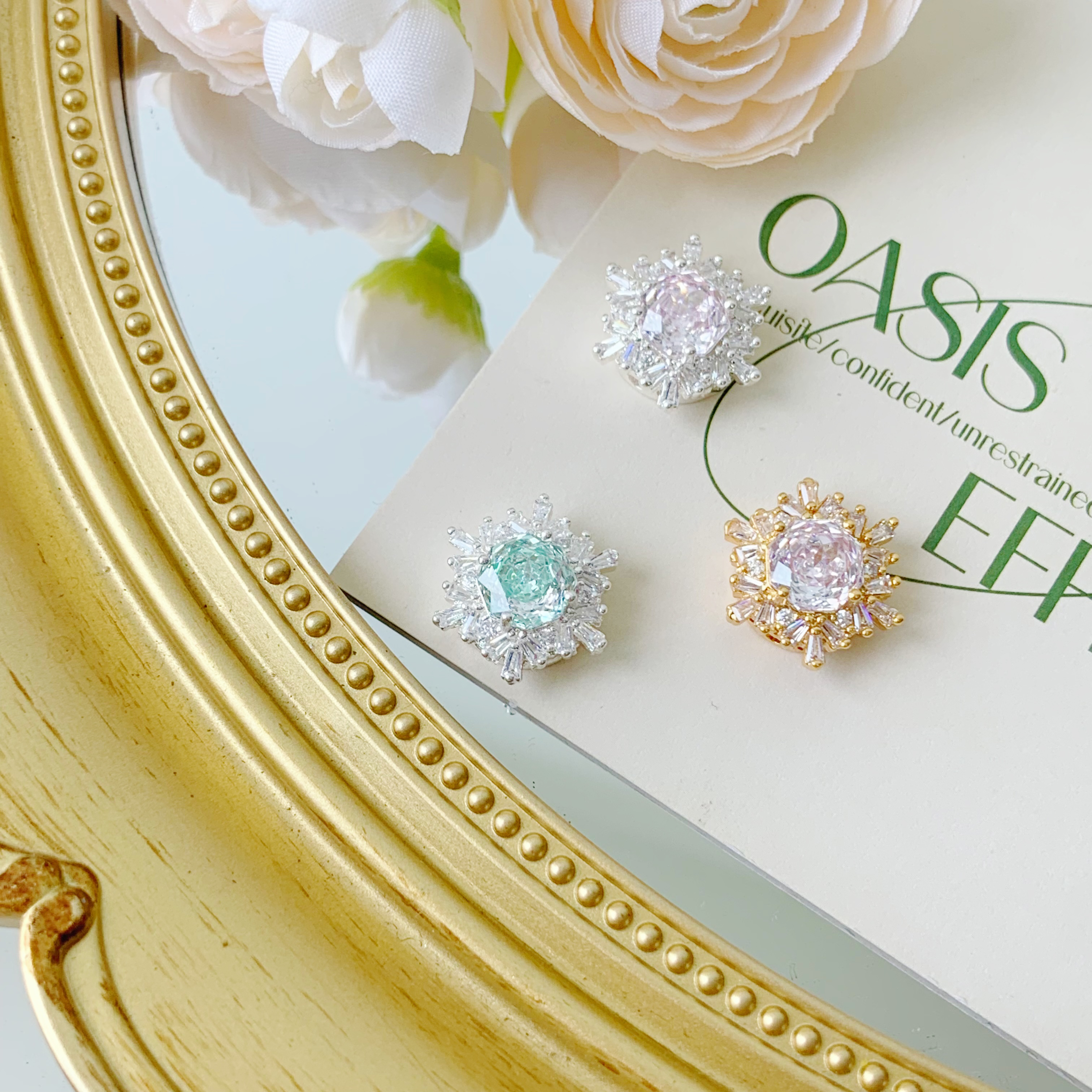 【12.13号】D61-D90配件爪钻铜镀金银高保色DIY饰品配饰配件DIY