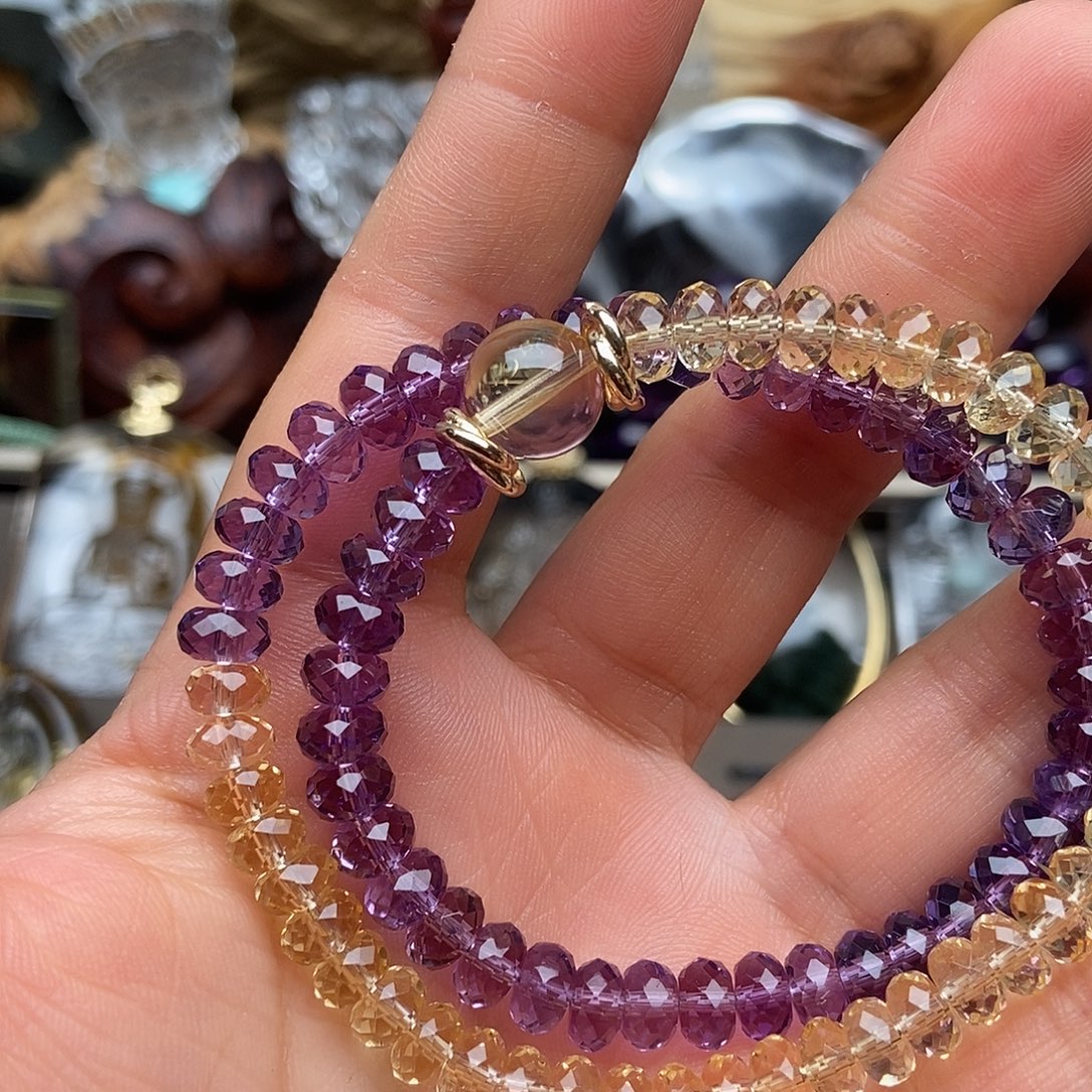 合金颈饰水晶手串