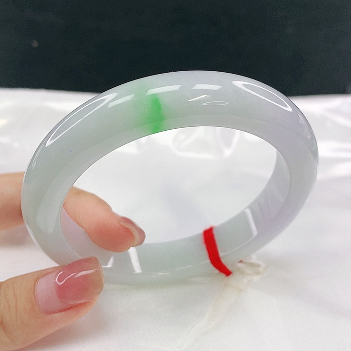 翡翠未镶嵌手镯圈58，28013