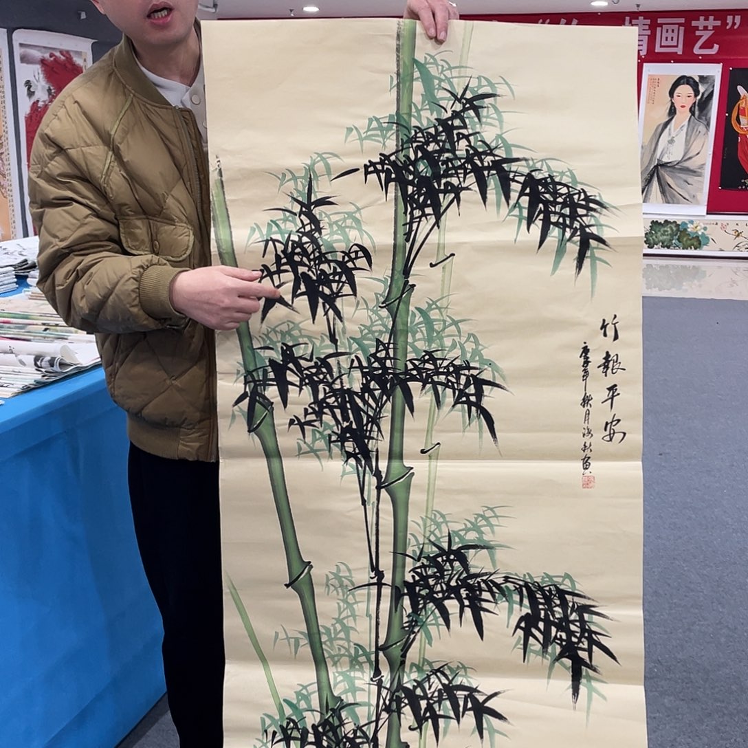 国画今天上午国画作品展示