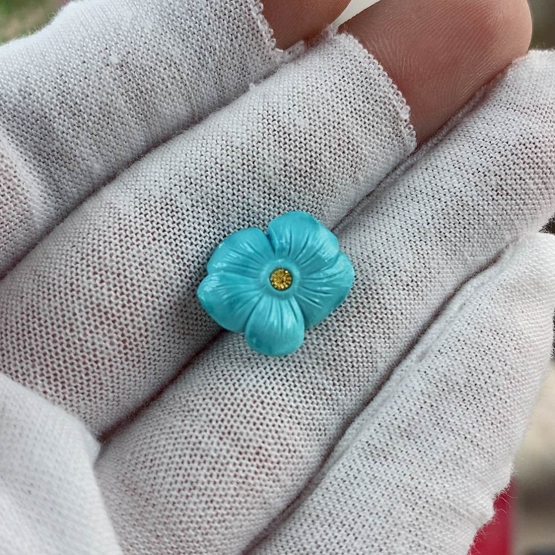 绿松石珠宝奇石未镶嵌