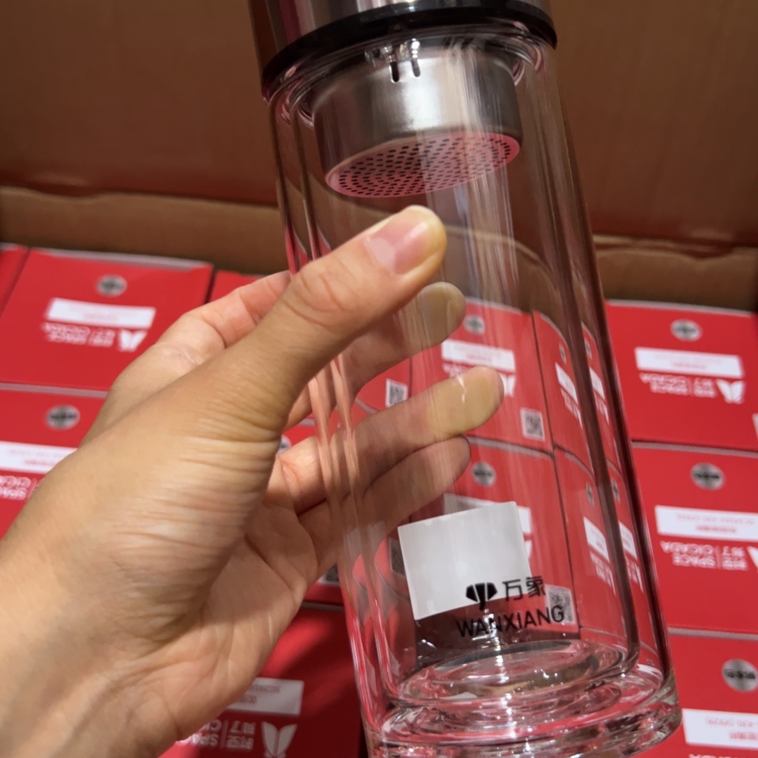 万象时空知了v929玻璃杯430玻璃杯➕杯套