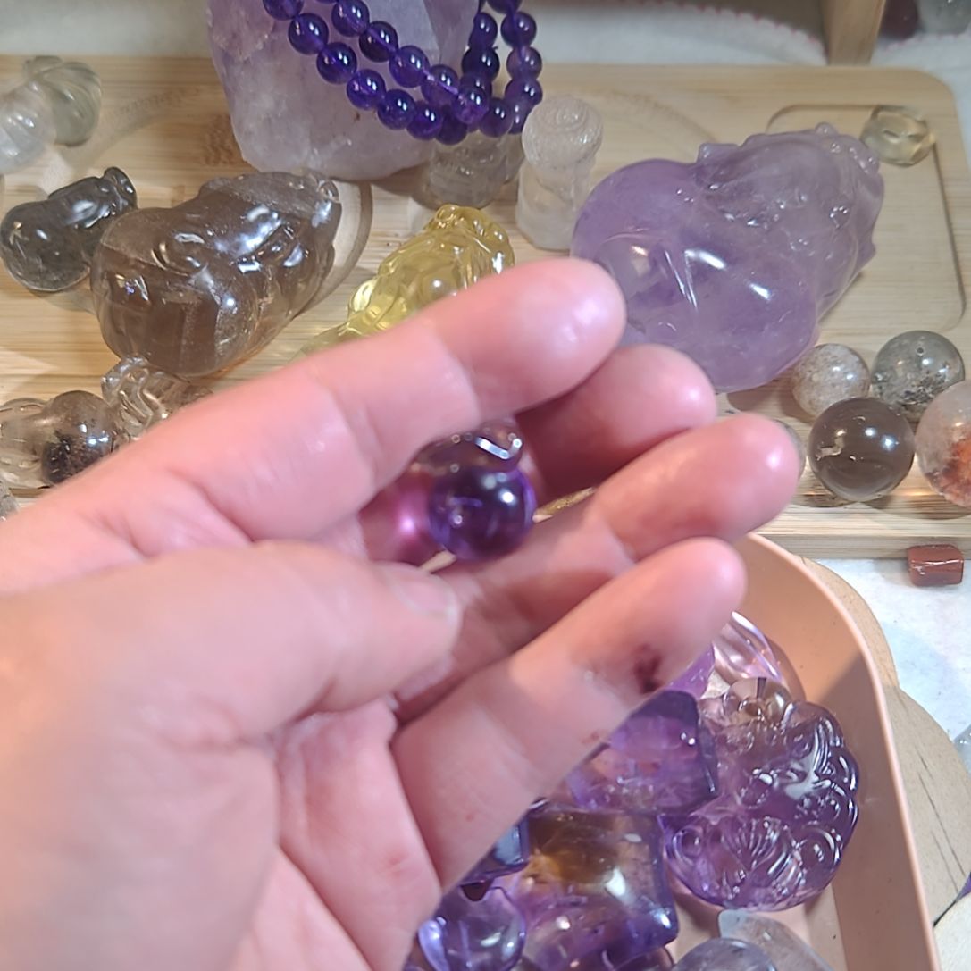 桃***o水晶未镶嵌颈饰水晶