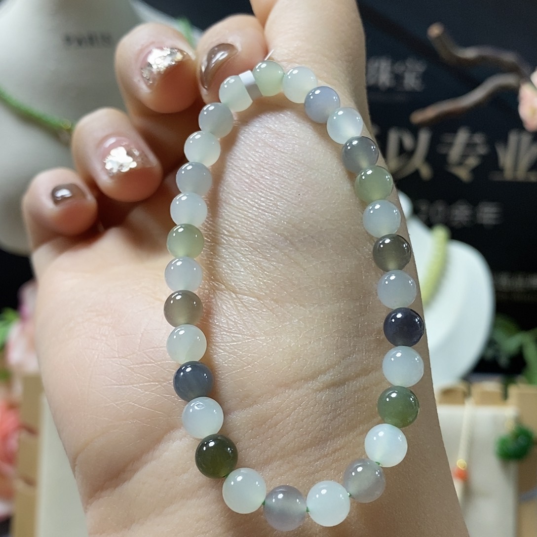 和田玉未镶嵌手链sj