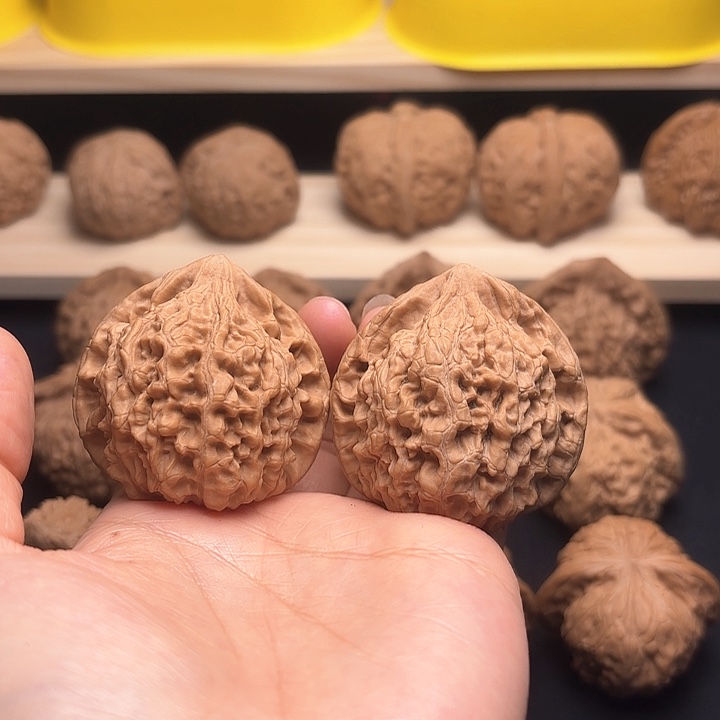 文玩核桃把件44官帽