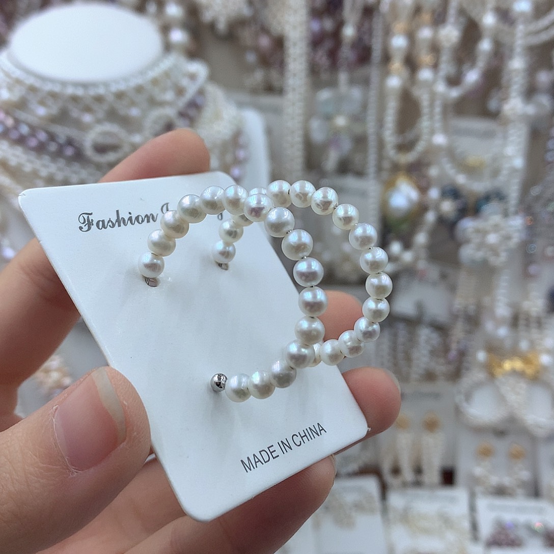 淡水珍珠项链耳饰银S925镶嵌