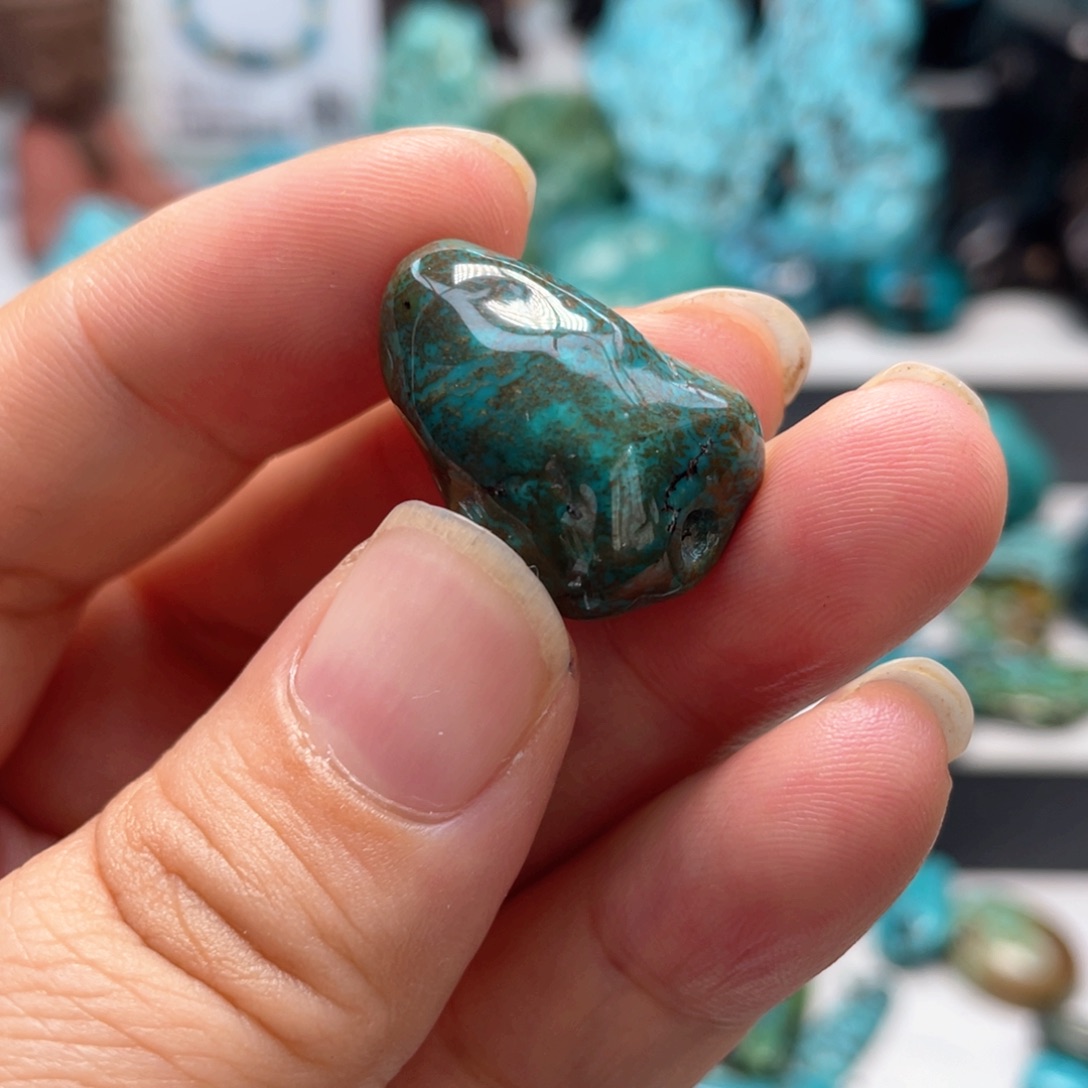 绿松石未镶嵌挂件