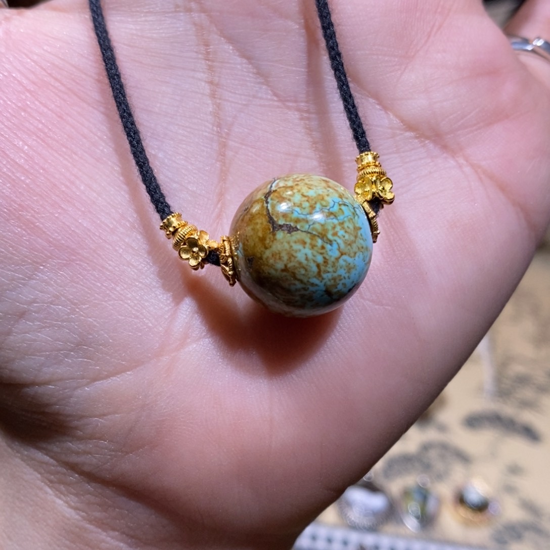 绿松石未镶嵌颈饰锁骨链