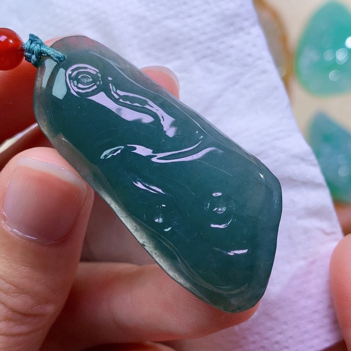 军***梦翡翠未镶嵌吊坠(不含链)