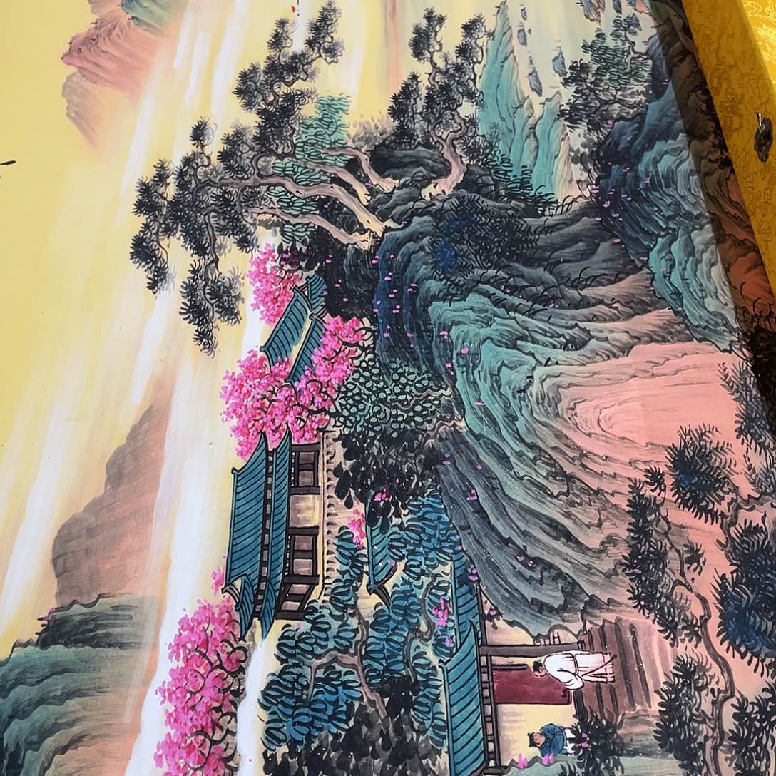 如***泪国画老师手绘带运险w