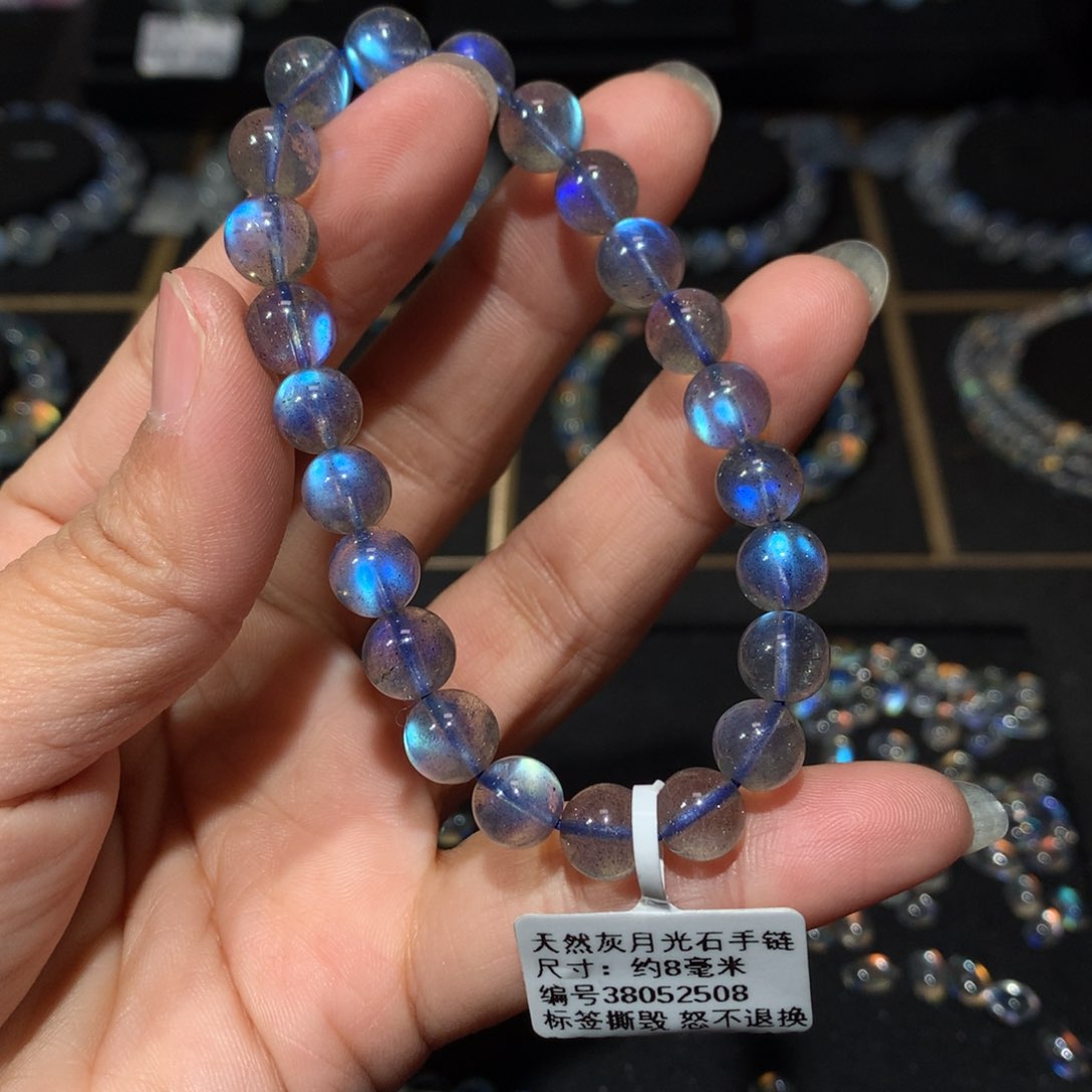 拉长石手链8未镶嵌