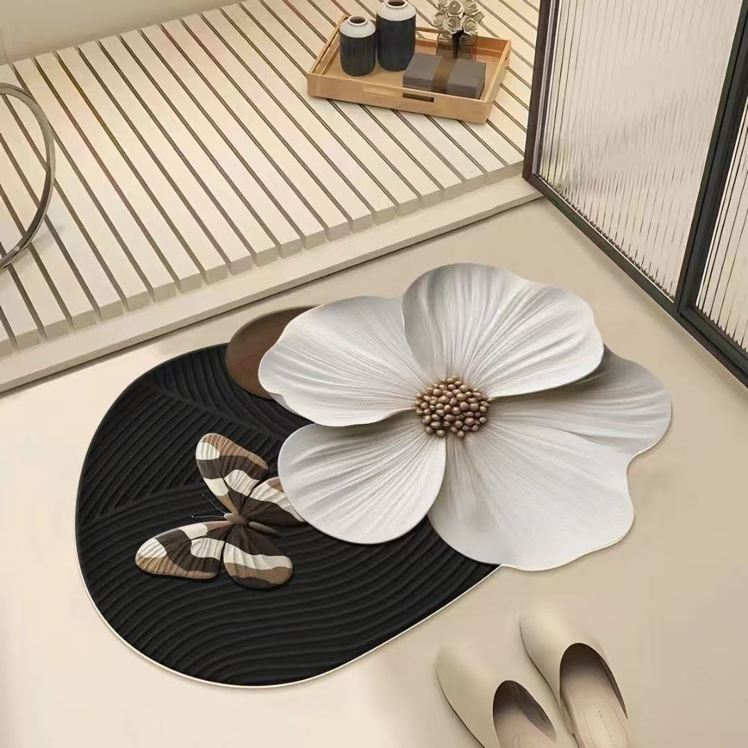 可擦免洗吸水皮革浴室，卫生间防滑地垫，台面吸水垫沥水垫