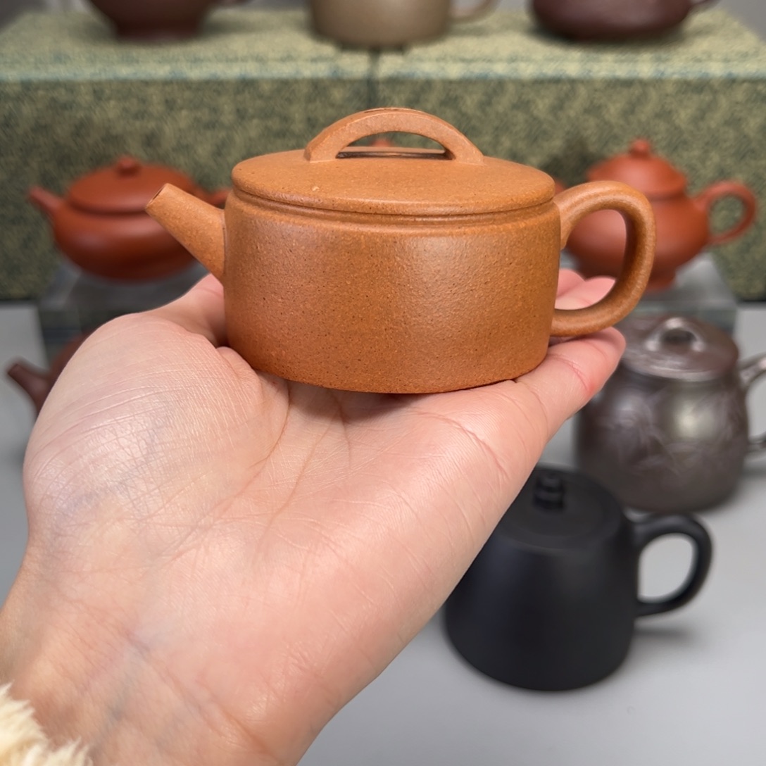 紫砂茶壶黄金段汉瓦90cc