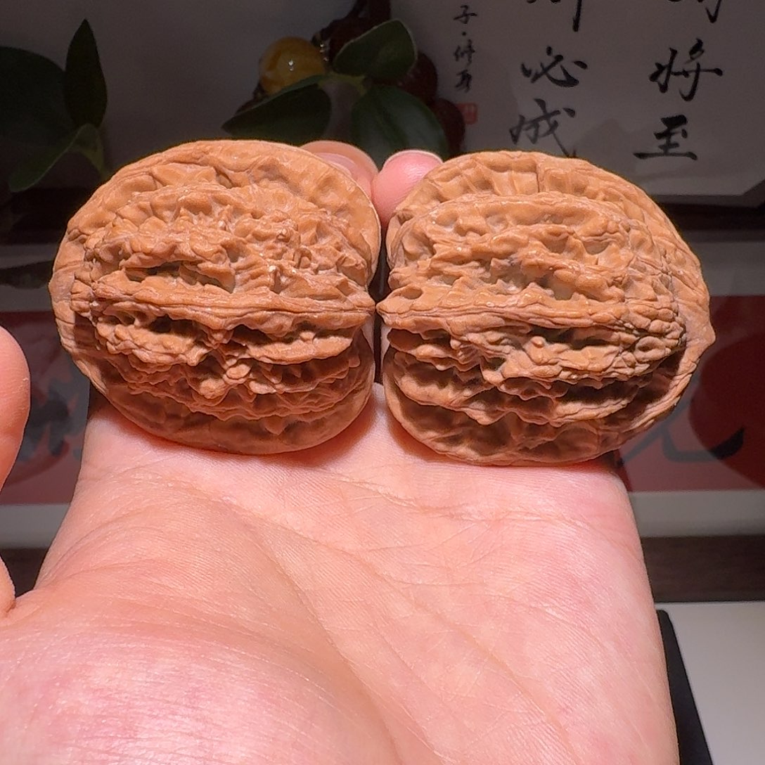 文玩核桃吊坠44.4原桩无药麦穗虎头