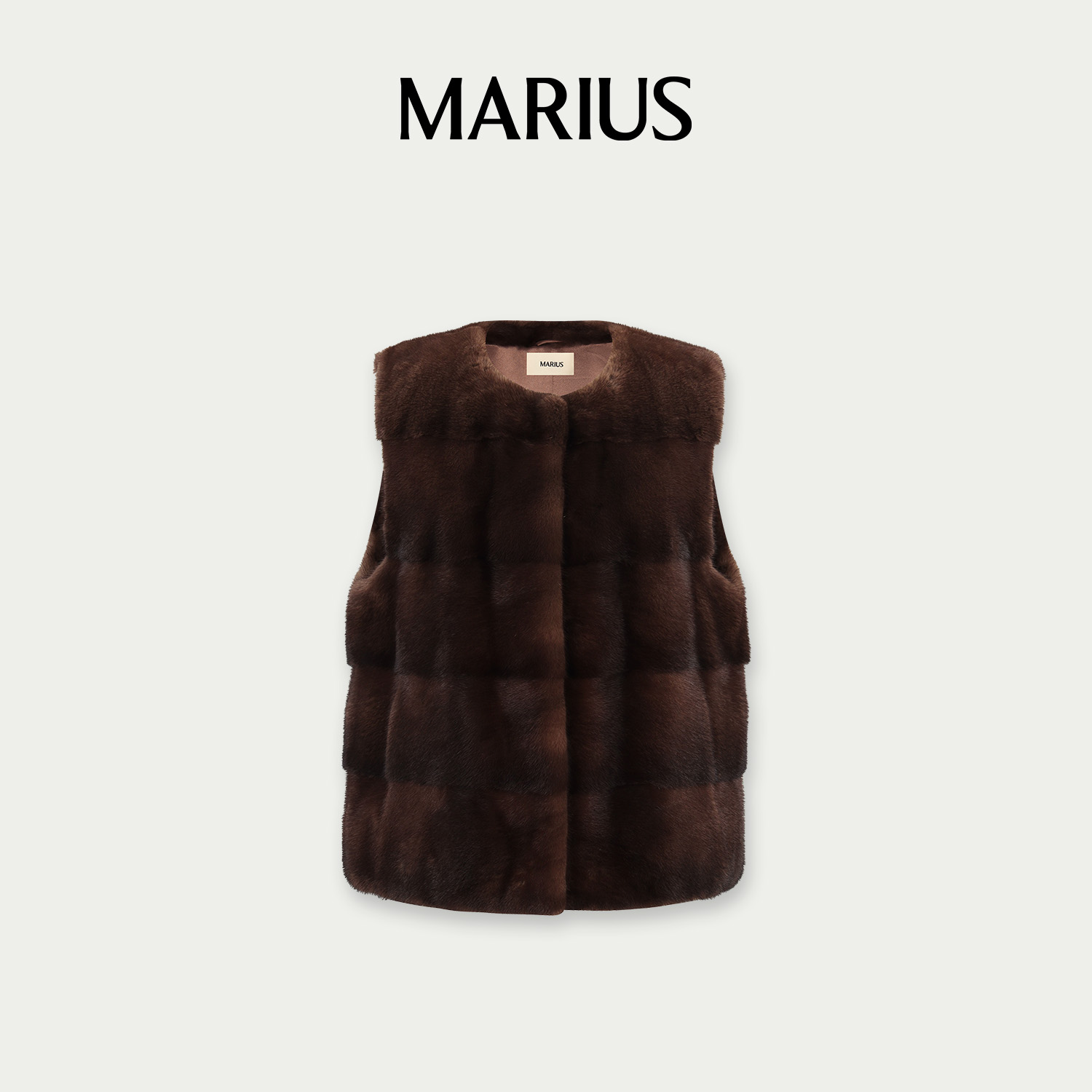 MARIUS’甜筒马甲‘高级感轻奢貂马甲