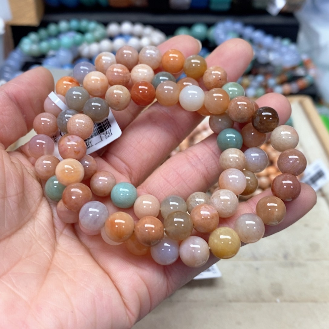 硅化珊瑚（珊瑚玉）手链未镶嵌吉*207