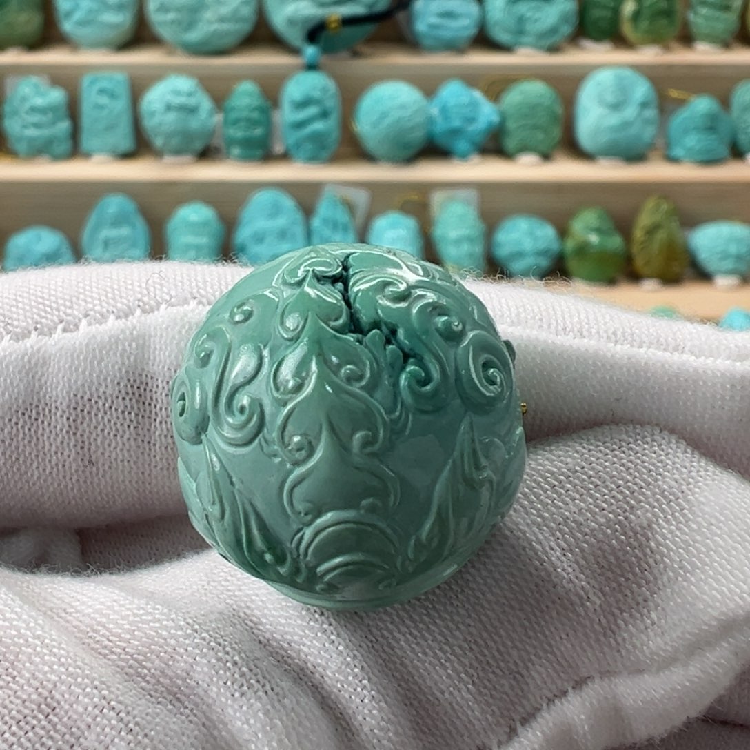 未镶嵌绿松石鱼珠20.3mm