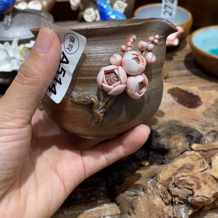 手工制作陶瓷茶具青蛙茶杯