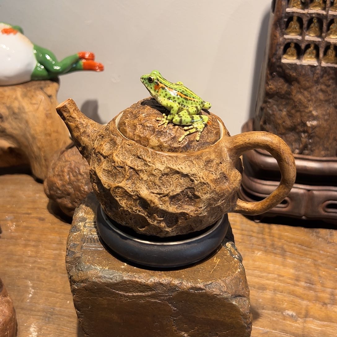 龙*青蛙茶壶一物一件纯手工陶瓷刘镇光作品