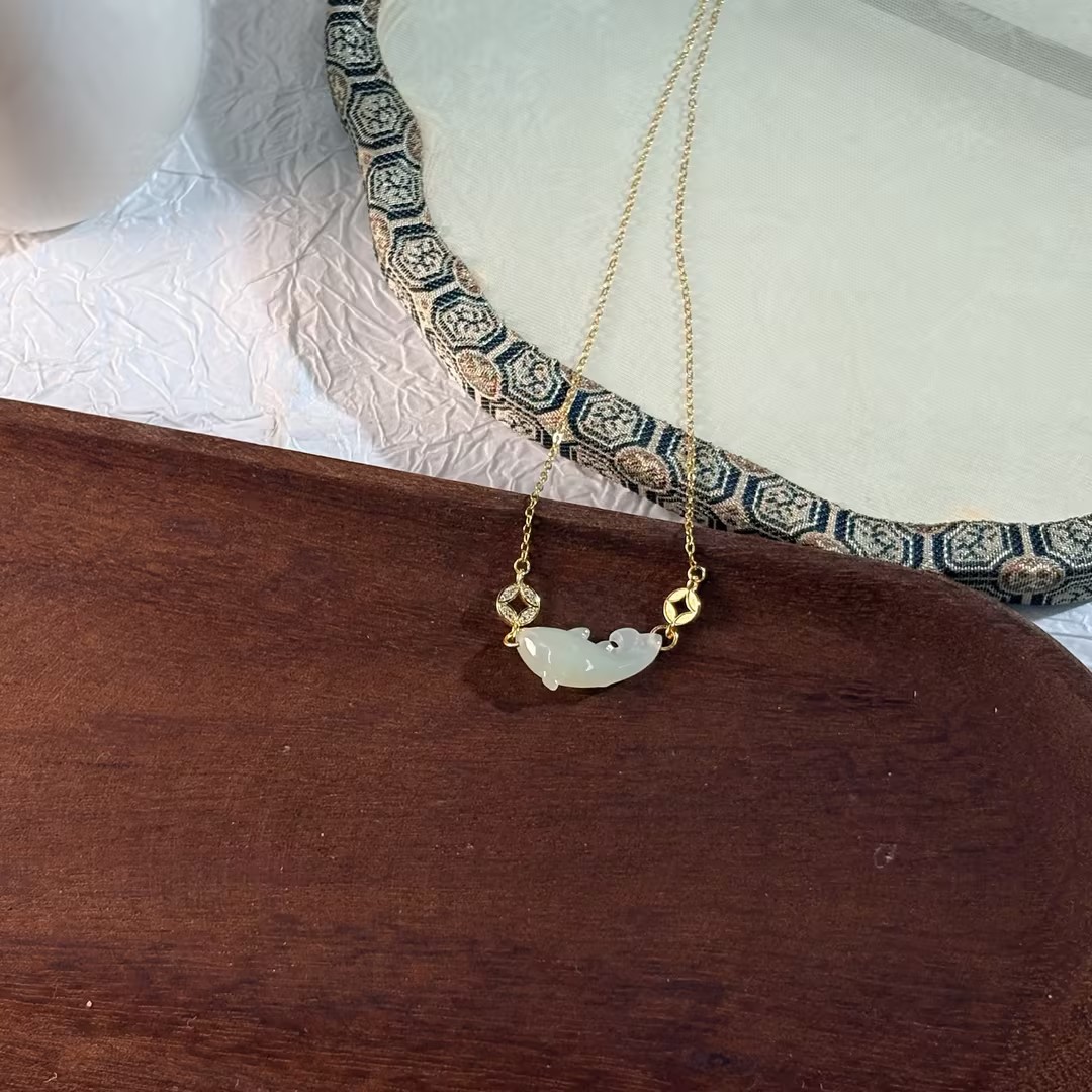 【七七专属】S925银锦鲤项链 多样性发一 KCLT121704