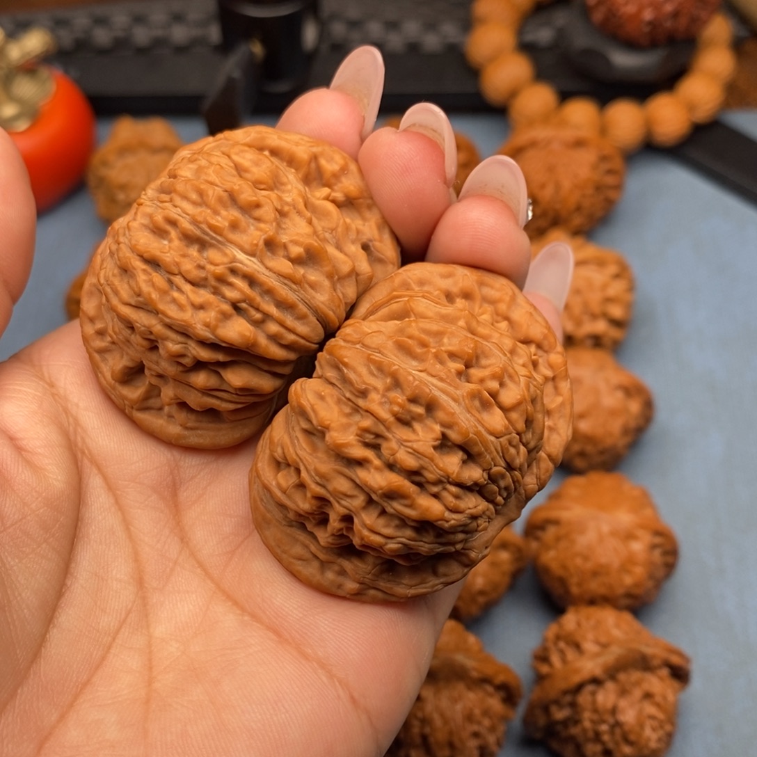 F***.文玩核桃把件全品四座楼39.5