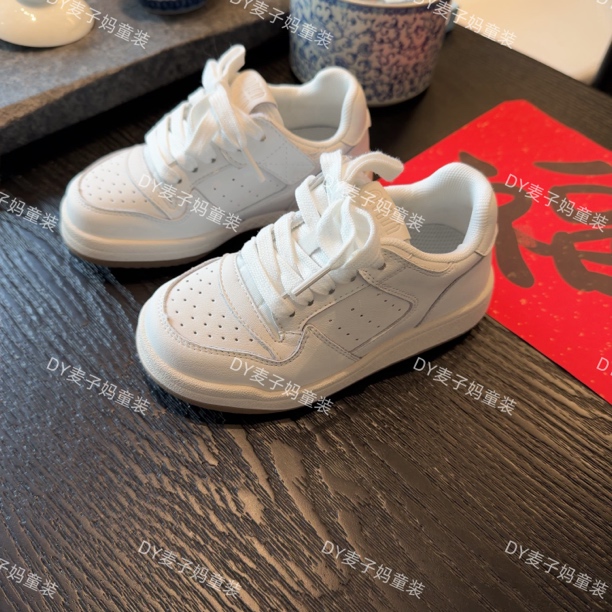 现货MZ.儿童四季款软底百搭休闲魔术贴小白鞋板鞋161