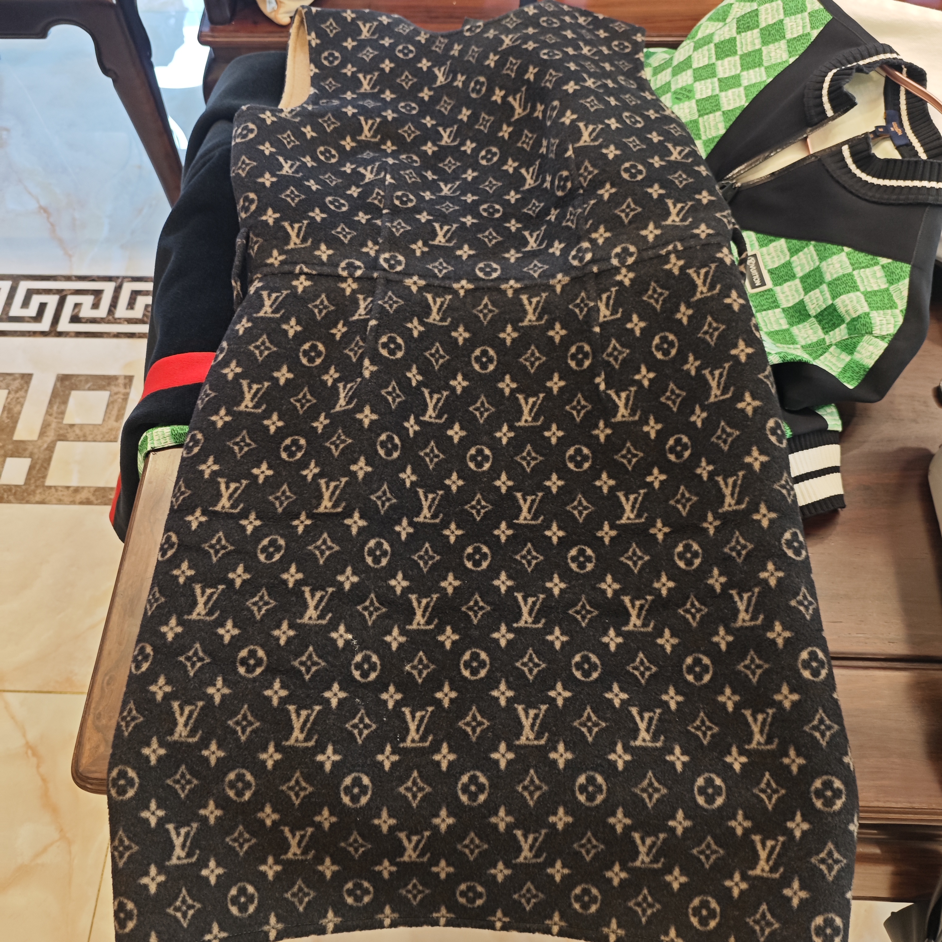 95新 LouisVuitton/路易威登 无袖连衣裙38码棕色/250807HYQDQ03