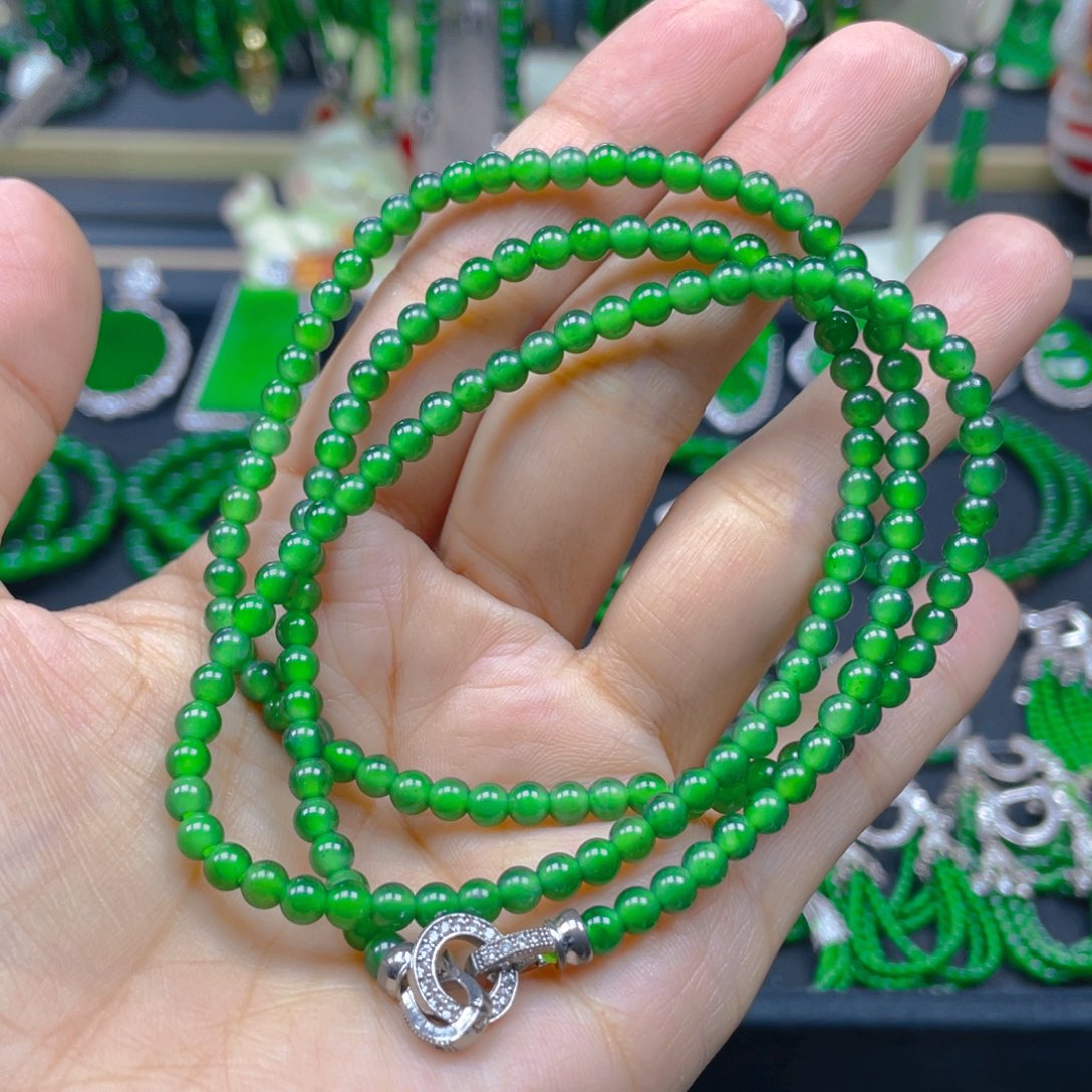 颈饰未镶嵌翡翠项链4