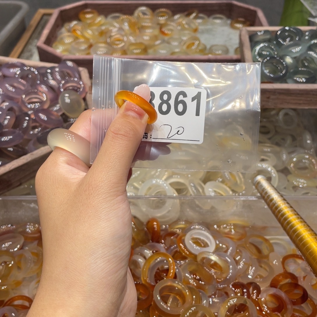 玛瑙/玉髓未镶嵌戒指861