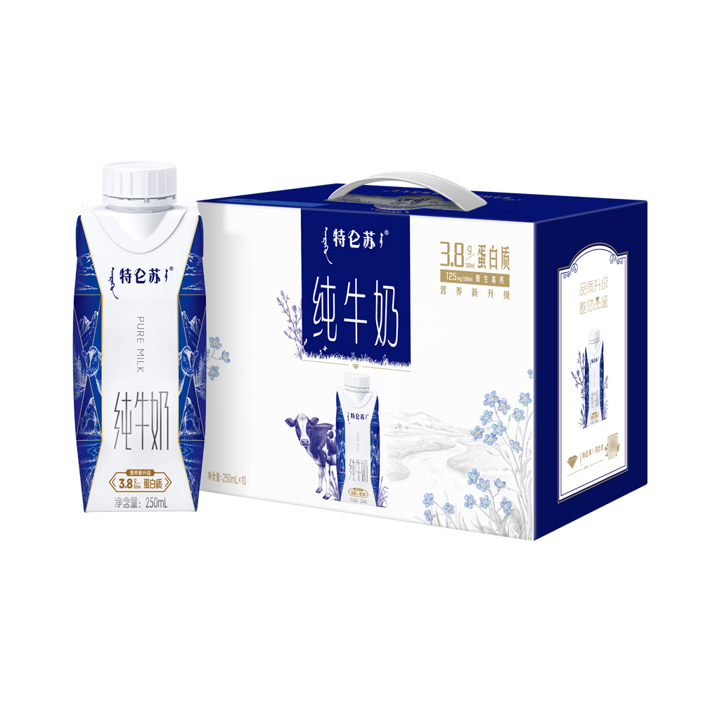 蒙牛 特仑苏 纯牛奶 利乐梦幻盖 250ml*10