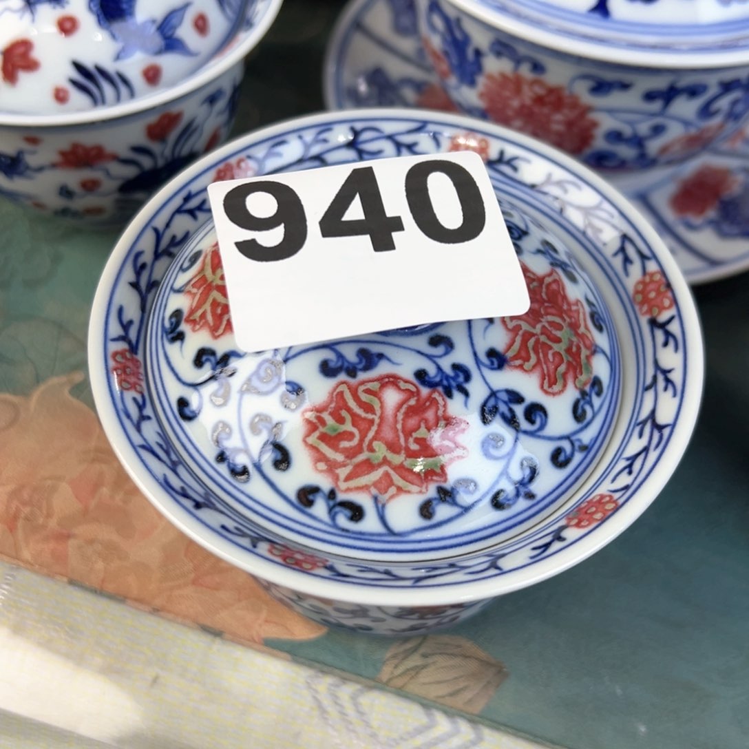 杯用****1青花釉里红釉下