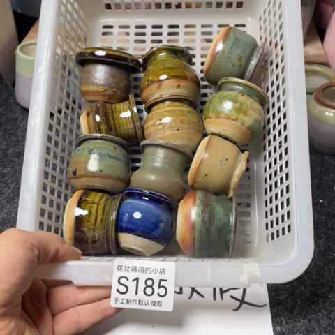 紫砂花盆微瑕185口径3厘米左右