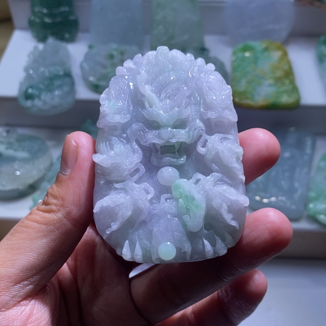 【闪购商品】翡翠颈饰未镶嵌九龙