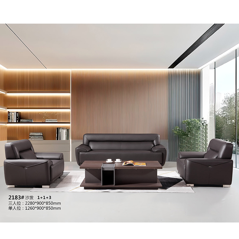 金鸾轻奢高级感办公室接待洽谈会客沙发简约酒店民宿三人位沙发