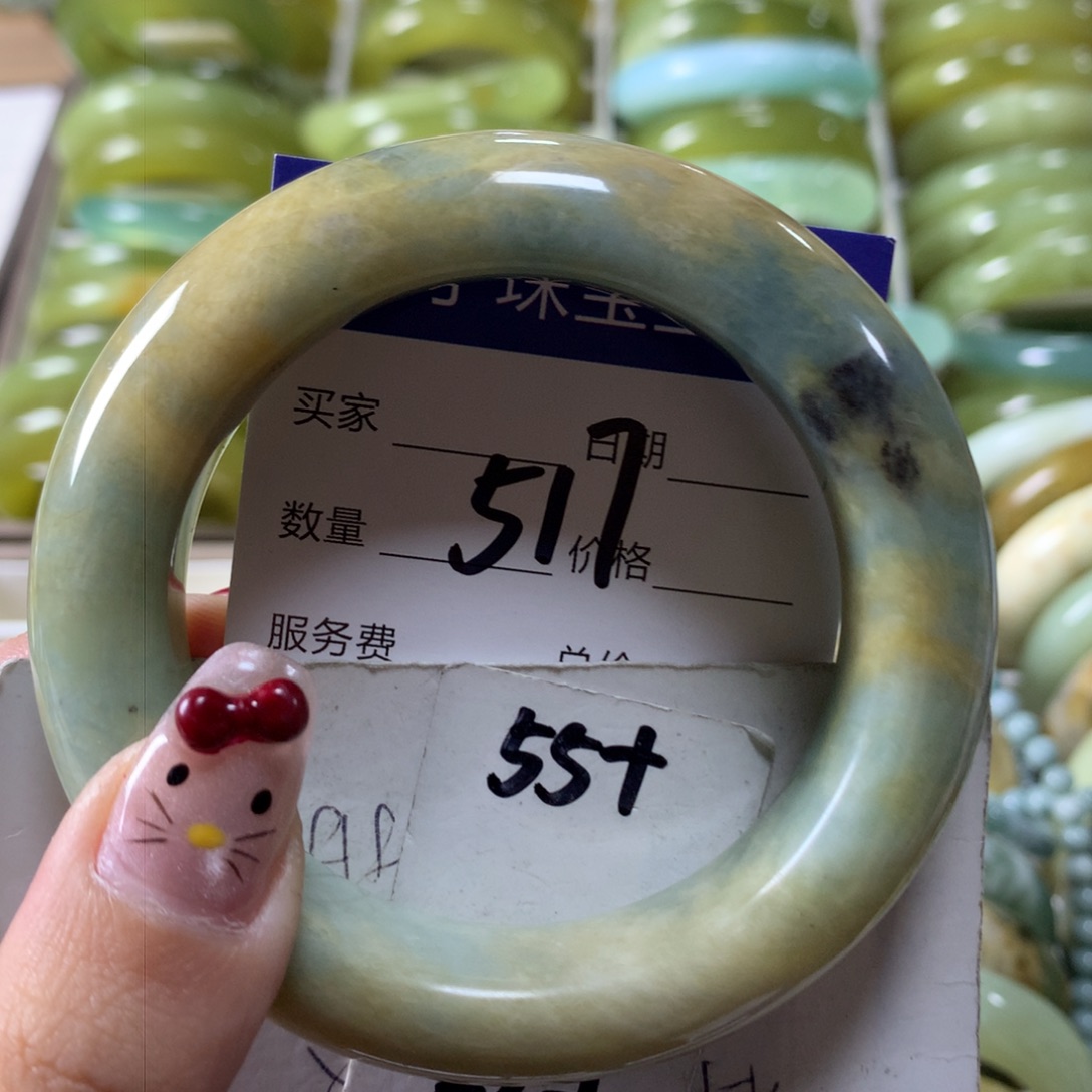 蛇纹石玉手镯未镶嵌517