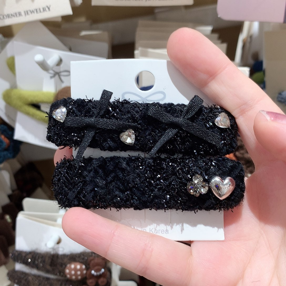 布艺非金属黑色小香拜拜