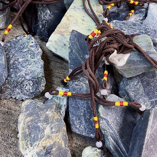 蛇纹石玉手链合金