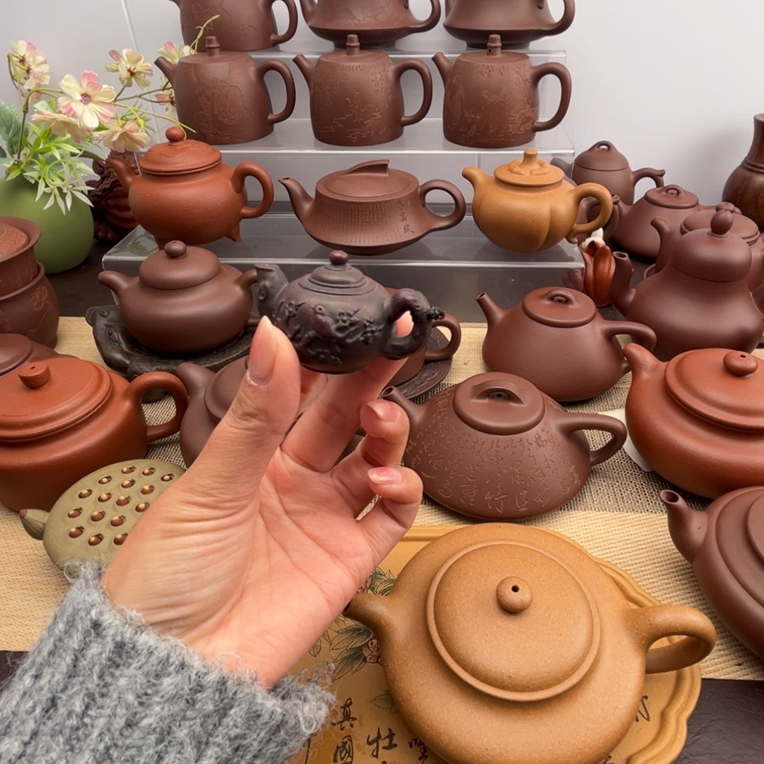 闲***人茶壶紫砂盖置紫砂家用