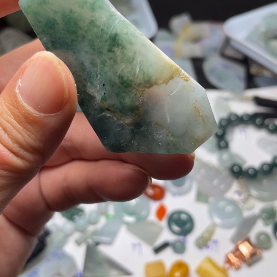 翡翠散珠翡翠边角料
